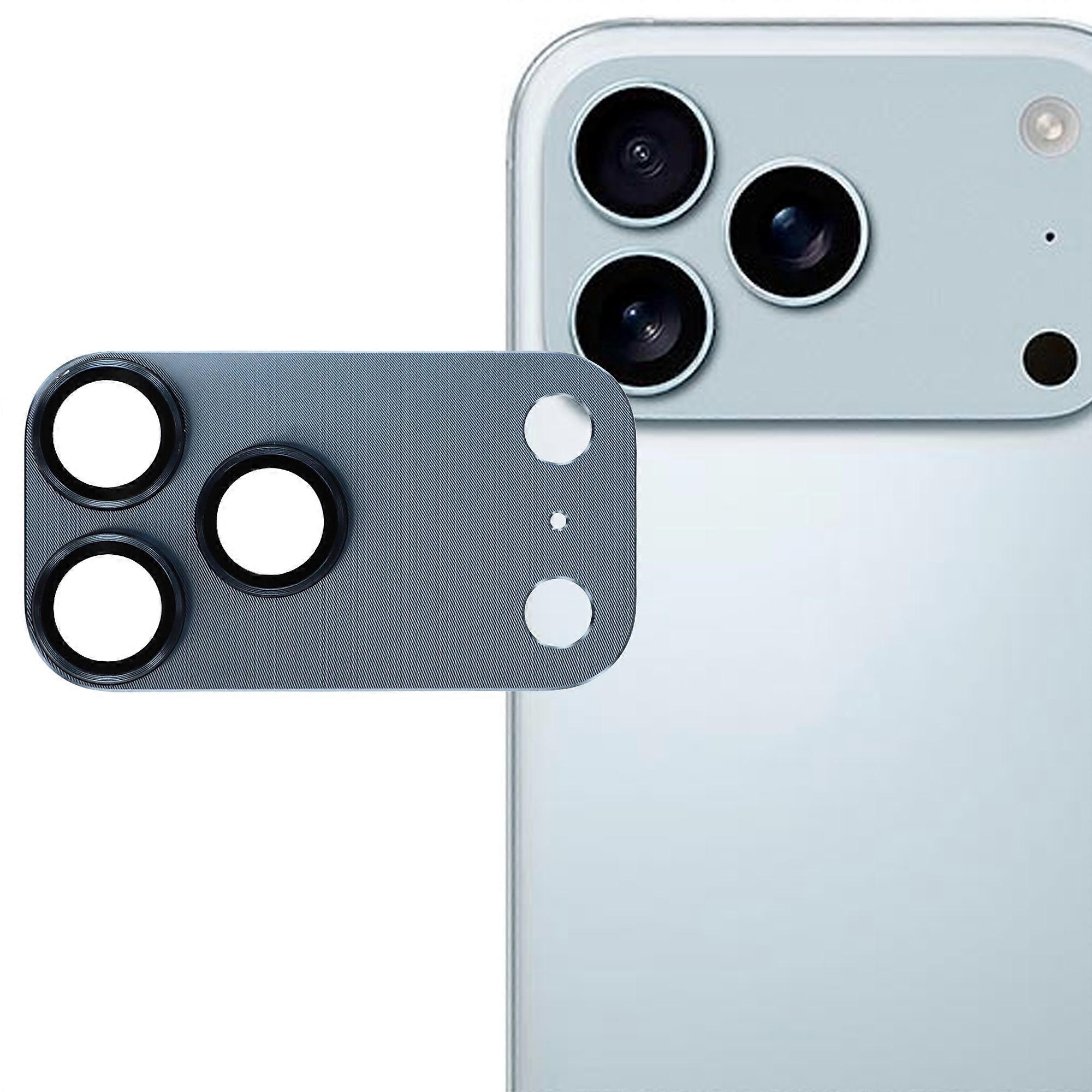 iPhone 17 Pro Max カメラ レンズ プロテクター CD 静脈一体型メタル強化ガラス レンズ フィルム ブルー