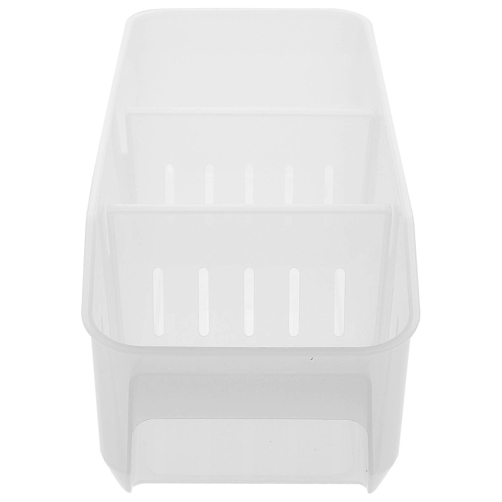 Transparent PP Material Storage Box for Kitchen Countertop Use Practical 1PC