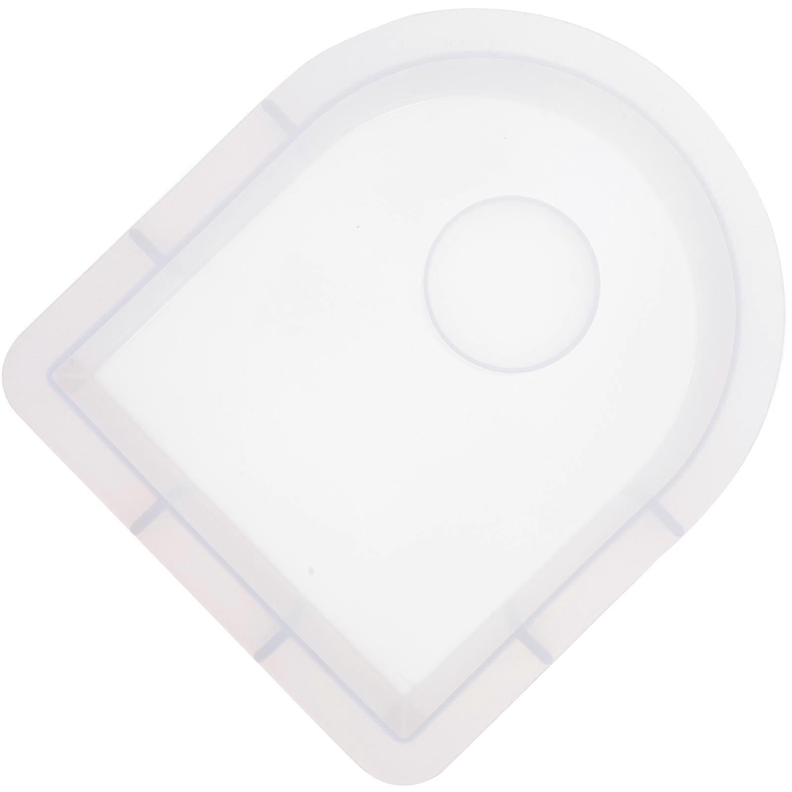 Epoxy Silicone Casting Mold For DIY Projects And Epoxy Clock Making 21.5X18X4.8CM White 1Pack