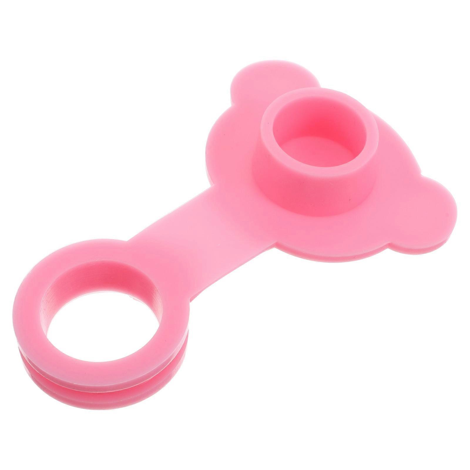 Universal Drain Stopper Bathtub Cover For Bathroom Sink Cartoon Shape Pink 3.1×2×0.4in Sealing 1Set
