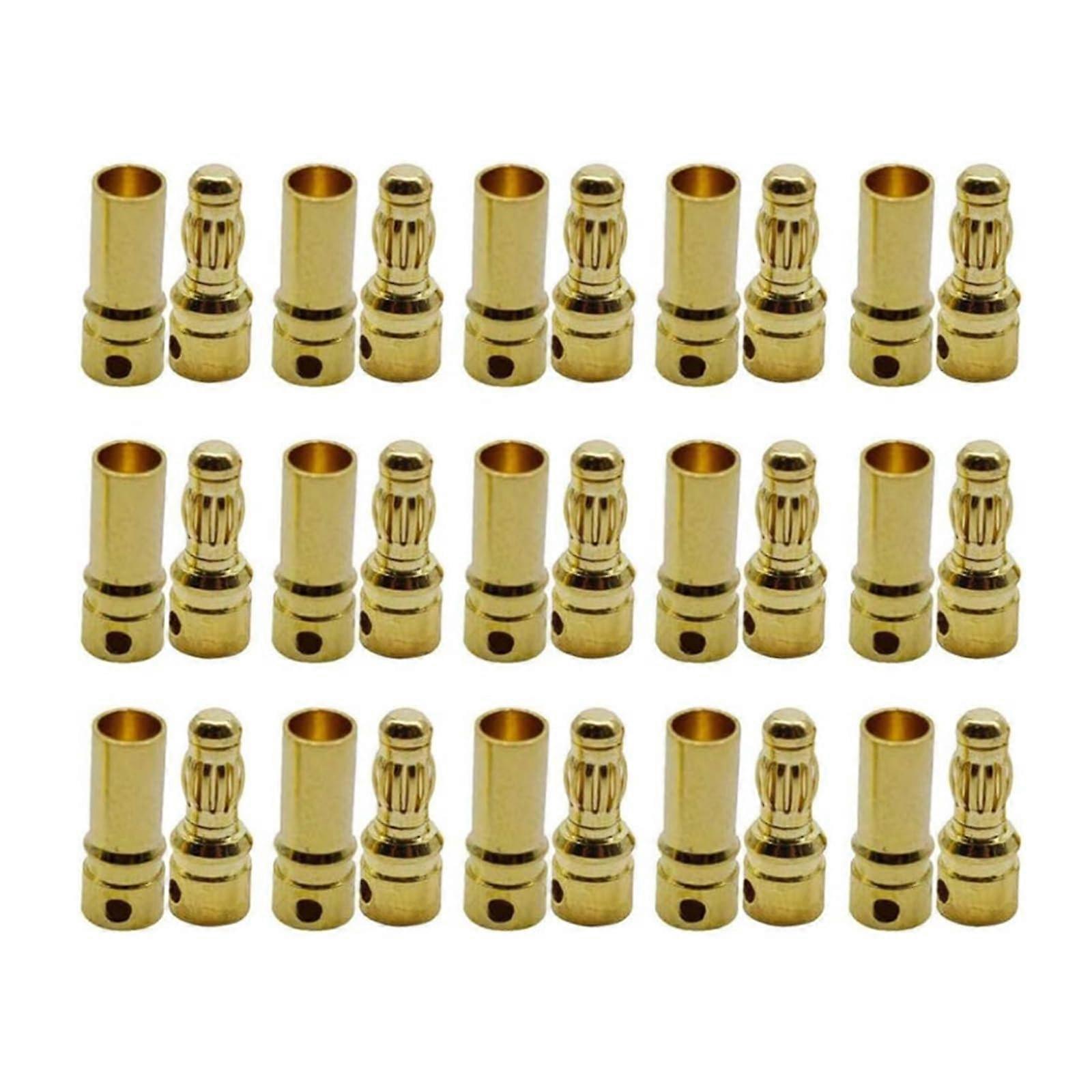 15 Pair 3.5mm Copper Banana Male Female Connector for Efficient Signal Transmission in RC Model ESCs