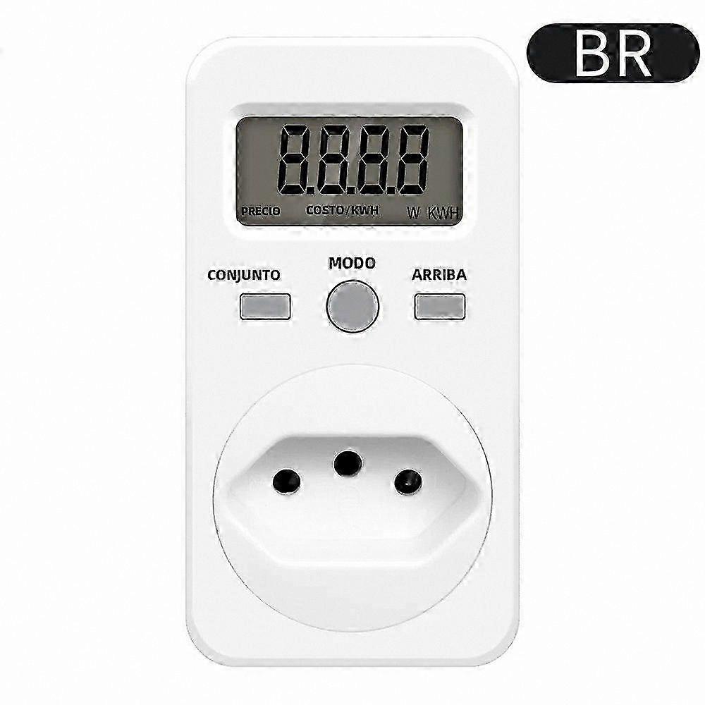 Digital Energy Meter with LCD Display, Power Consumption Monitor for AC 230V 16A插座适配器