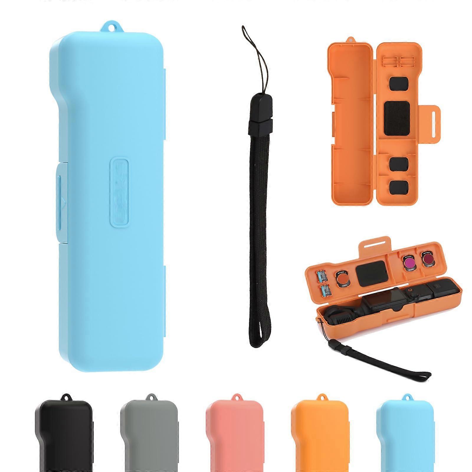 Storage Box for DJI Osmo Pocket 3 Transport Case for Action Camera Protective Case Accessories Blue Portable Storage Box, blue, Portable storage box
