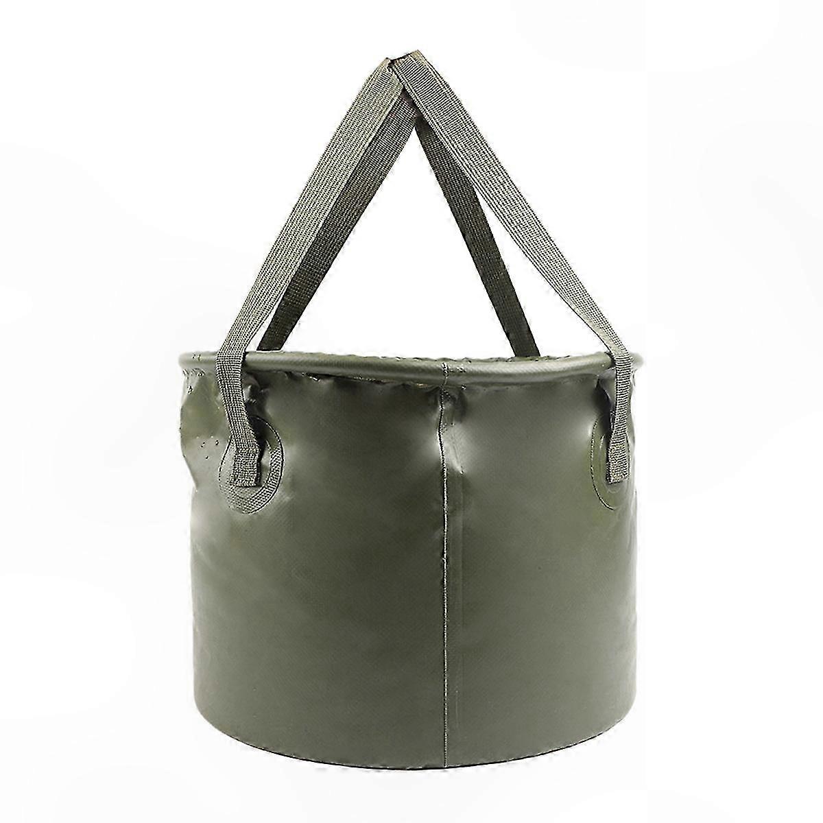Collapsible Outdoor Water Storage for Camping and Fishing Trips Portable and Lightweight Foldable Bucket Container for Travel Adventures