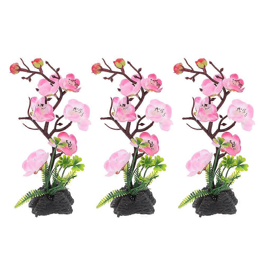 Delicate Pink Artificial Sushi Decoration 3pcs Realistic Modeling Plastic Ornament for Playing