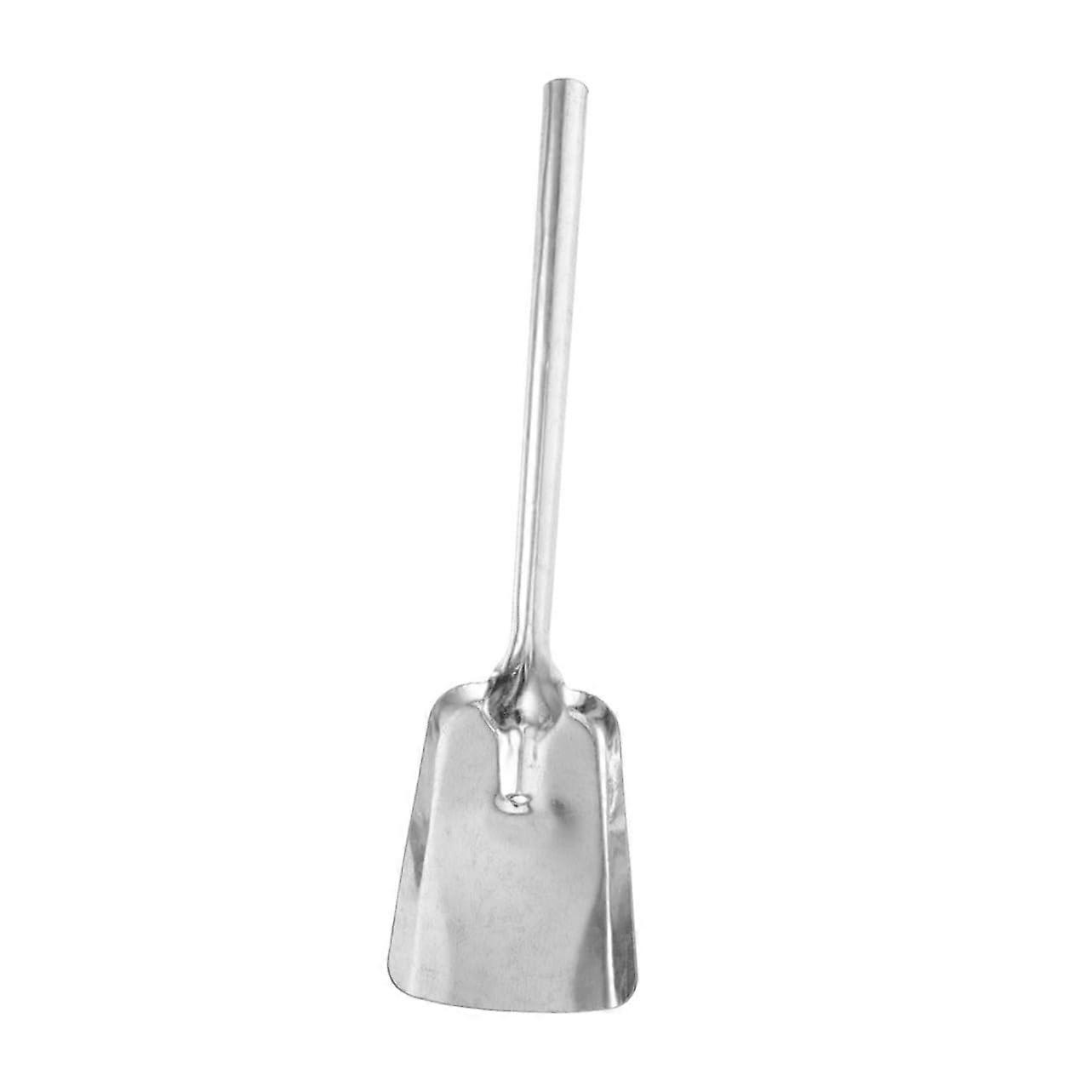 Ash shovel with long handle for grilling, robust iron fireplace shovel for removing coal and ash, suitable for garden and kitchen.