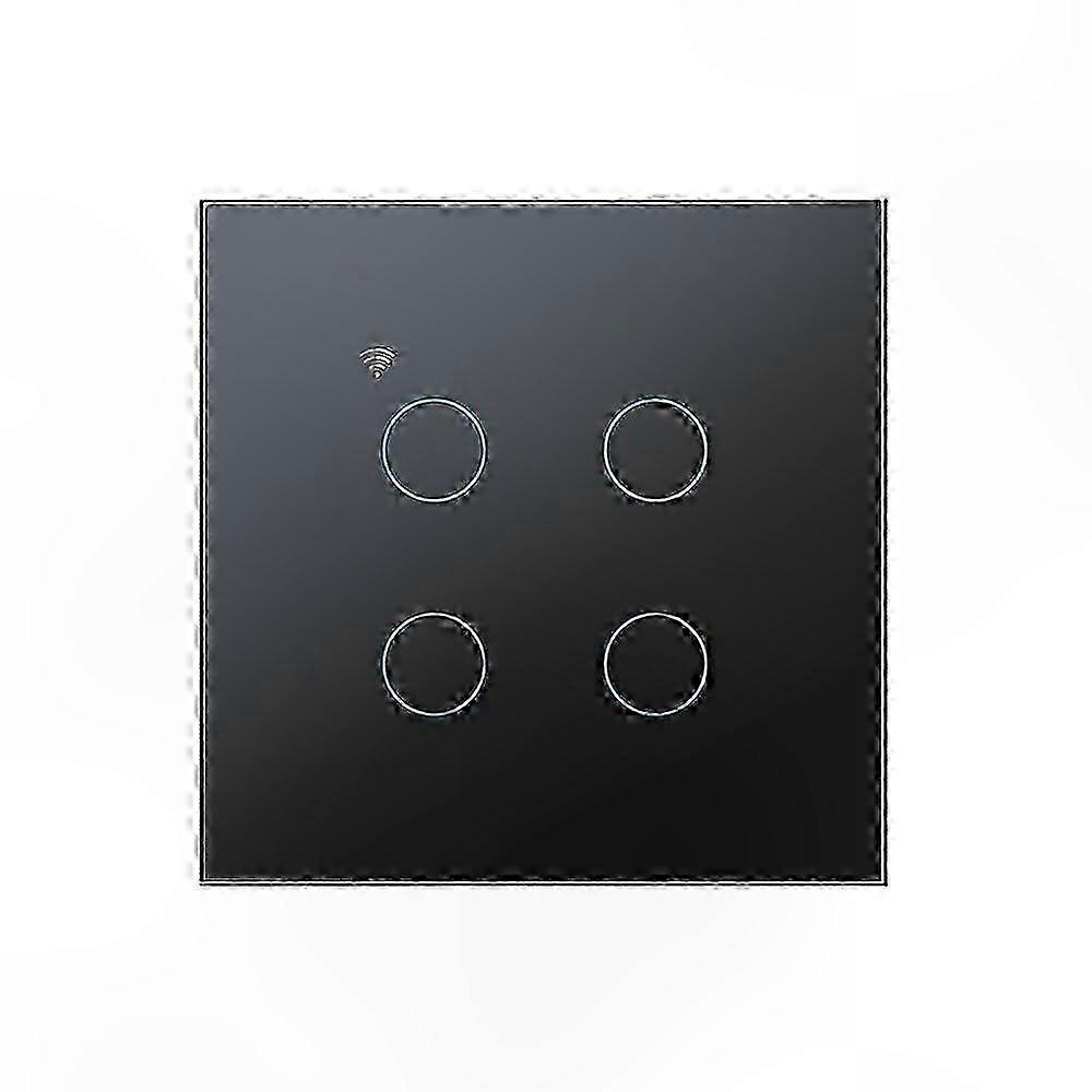 EU WiFi Smart Wall Switch with Glass Panel Touch Sensor and Timer Function