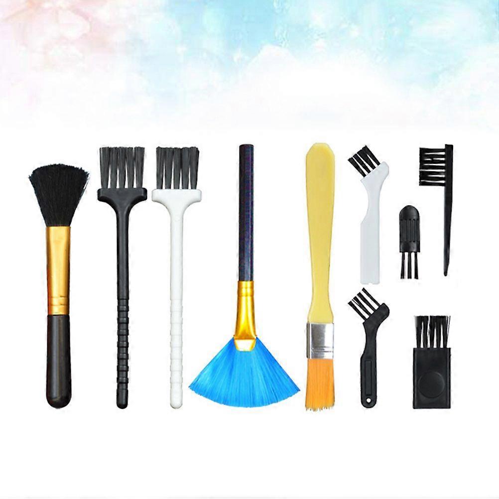 10pcs Hair Computer Keyboard Cleaning Brush Home Cleaning Brush Multi-function Dust Remover