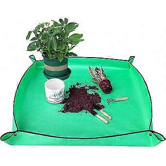 Alfombrilla para macetas plegable impermeable para plantas de jardinería de interior y exterior Suculentas 50x50cm