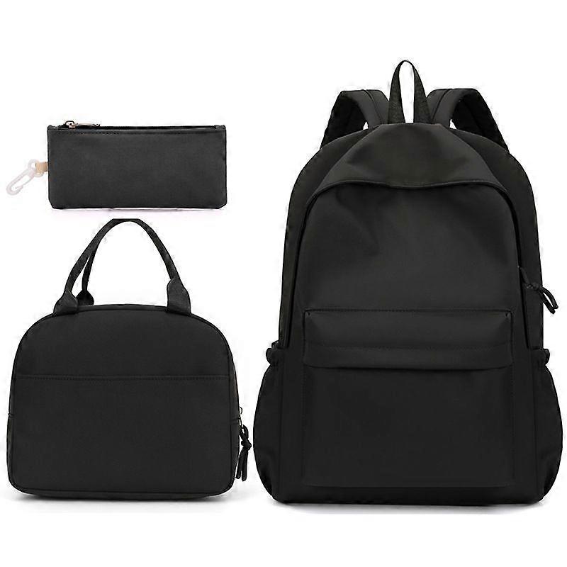 Leisure Student Schoolbag Three-piece Campus Backpack Lunch Bag Pencil Case Backpack