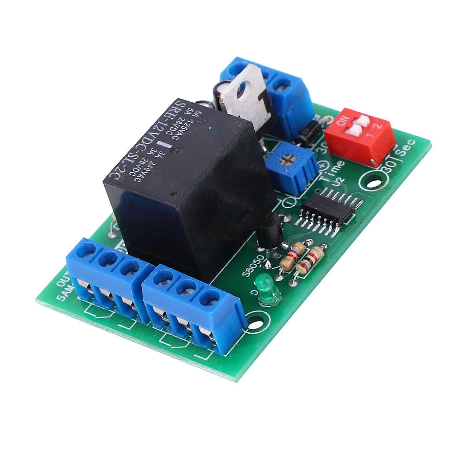 10-16V DPDT Delay Off Timer Relay Module 2 Channel Output