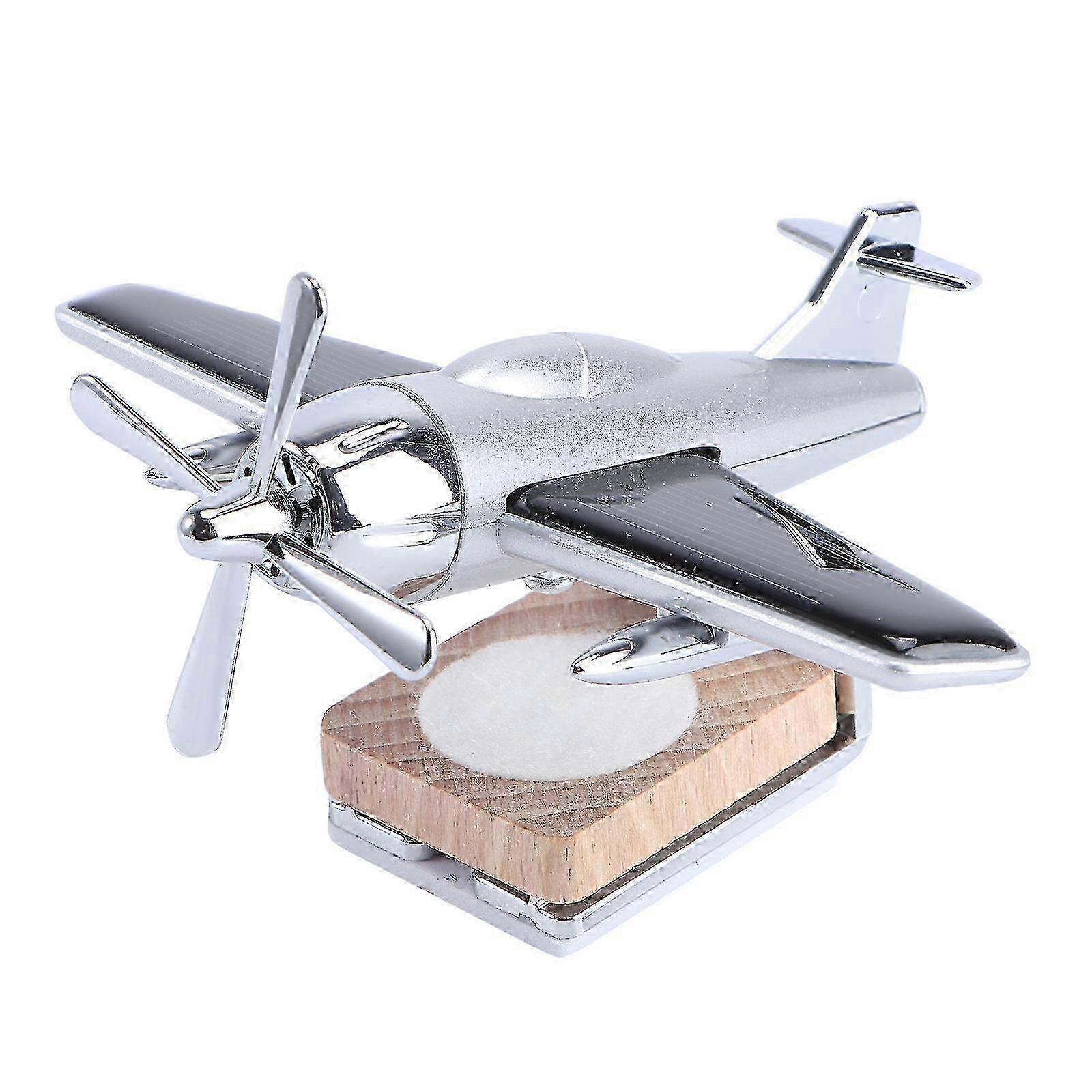 Silver Car Air Freshener Diffuser for Dashboard - Truck & Airplane Model Decor 10X9.5cm