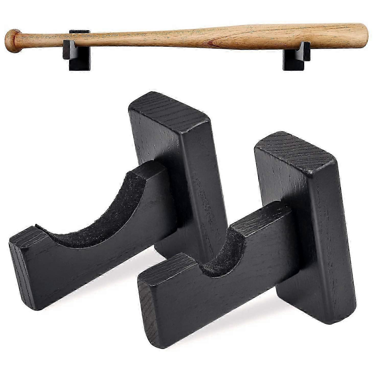 Baseball Bat Display Wall Mount,bat Holders For Wall Solid With Felt Liner And Screws Bat Wall Moun