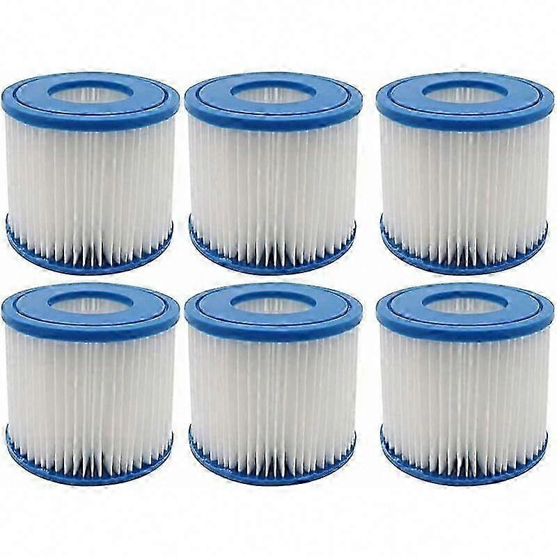 Ensemble de 6 filtres pour spa de piscine - Type D - Filtre de rechange Summer Wave