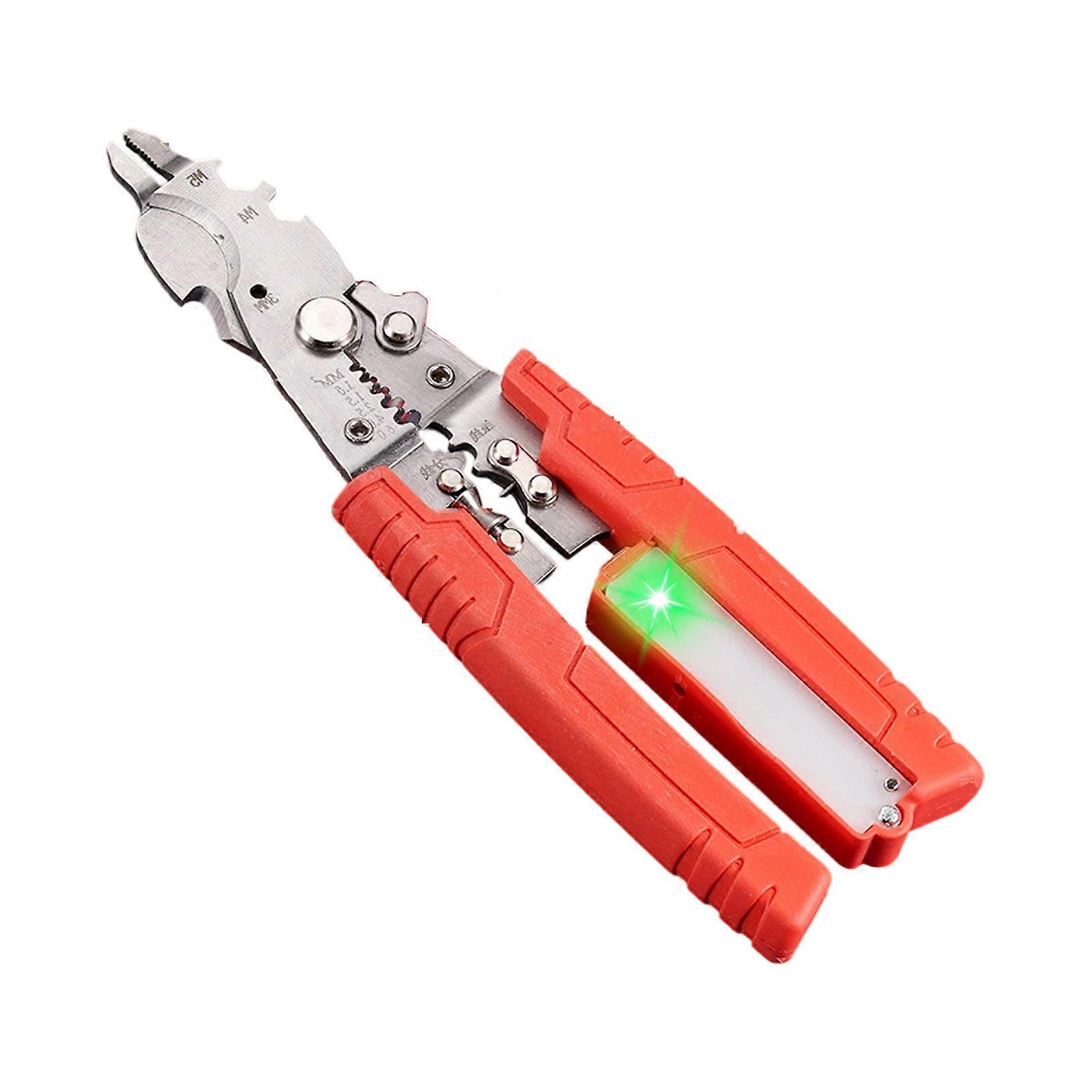 Electric Stripping Pliers Cutter Tool Efficient Wire Cutting & Stripping for Home Maintenance Smooth Function Switching Multicolor