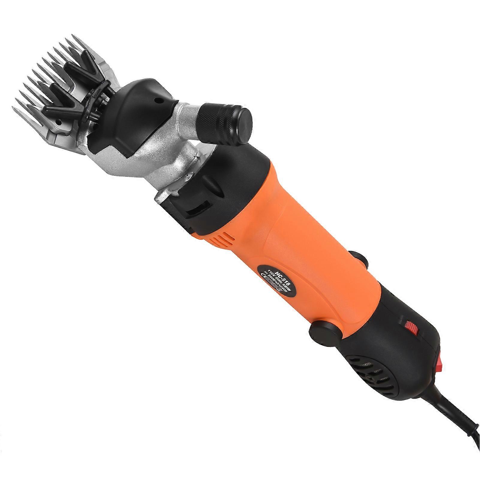 690W Electric Sheep Shears 6-Speed Adjustable Black/Orange