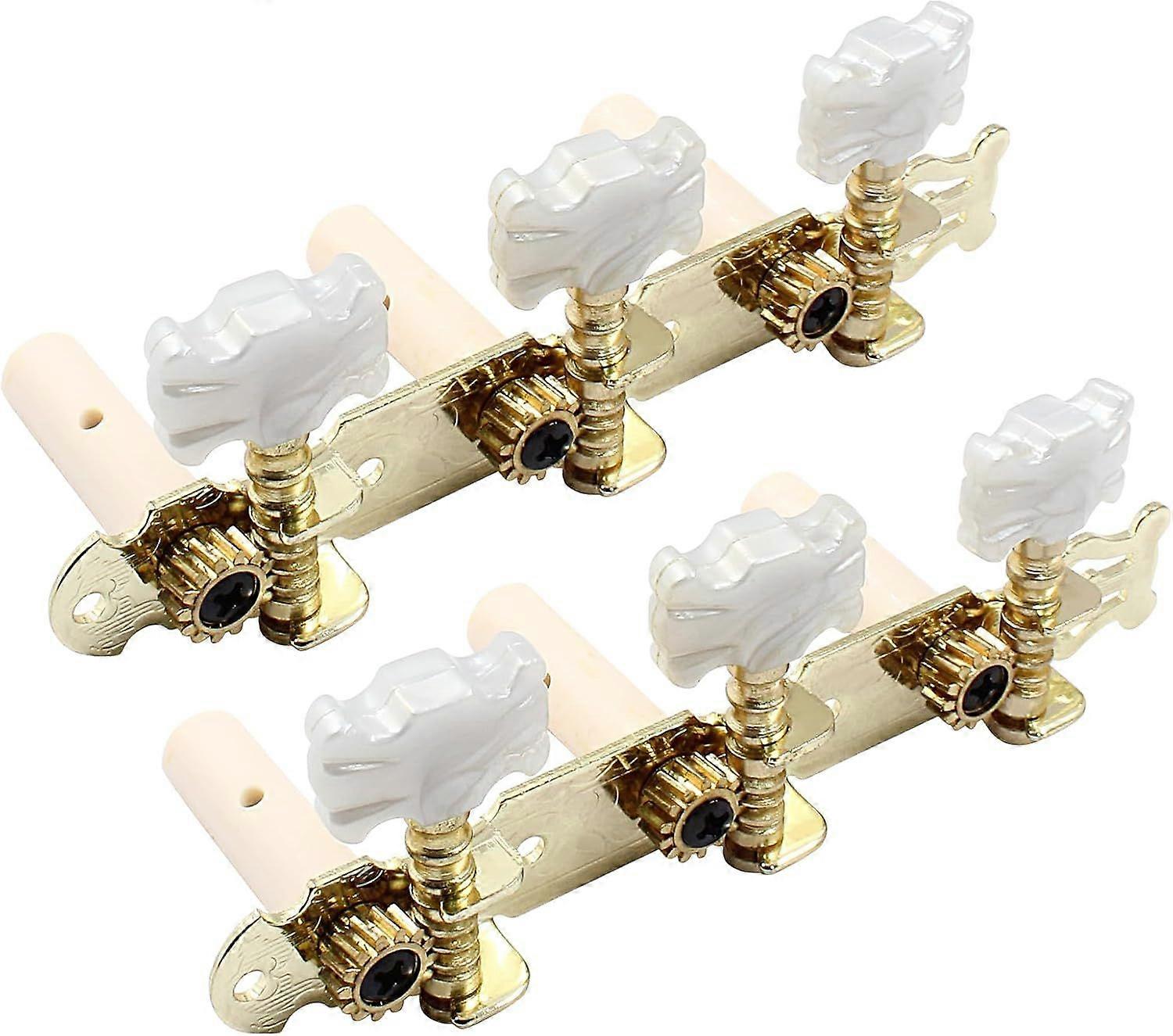 1 Pair Classical Guitar Tuners 3R3L Machine Head Tuning Pegs Keys for Acoustic