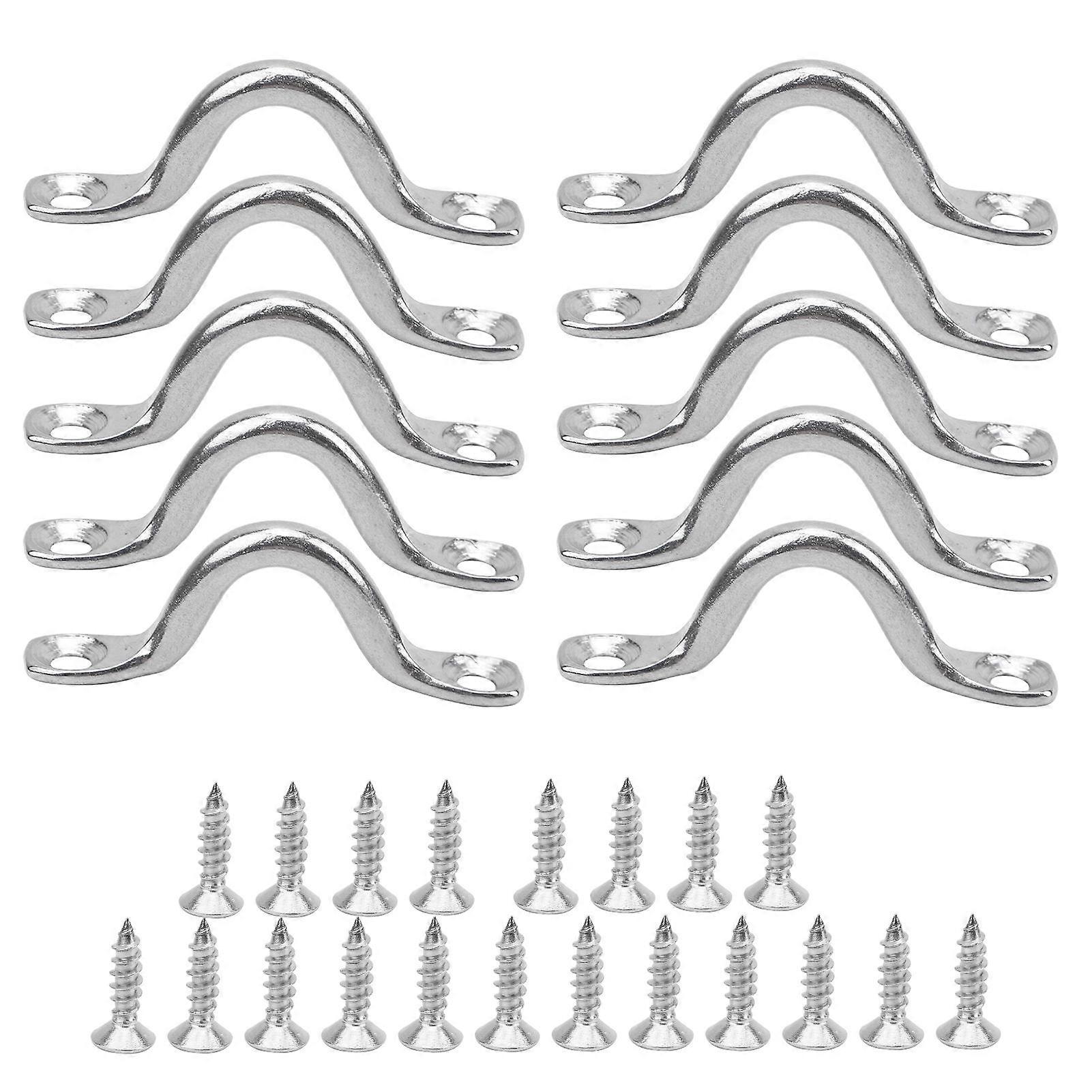 Kayak Deck Loops Stainless Steel Boat Top Pad Eye Canoe Rigging Loop Boat Accessory