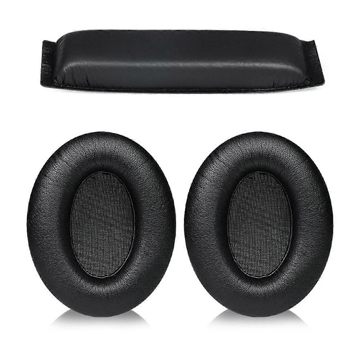Replacement Leather Earpads & Headband Cover for HD 201 HD 201S HD180 Comfortable Headphone Cushions