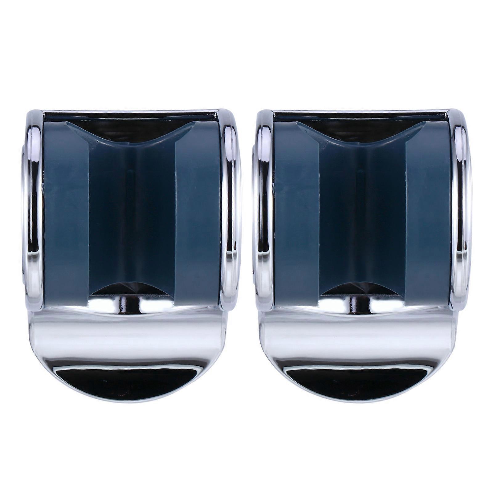 Plastic Shower Head Holder Adjustable Bracket for Bathroom Easy Install Durable Plastic Silver 2pcs