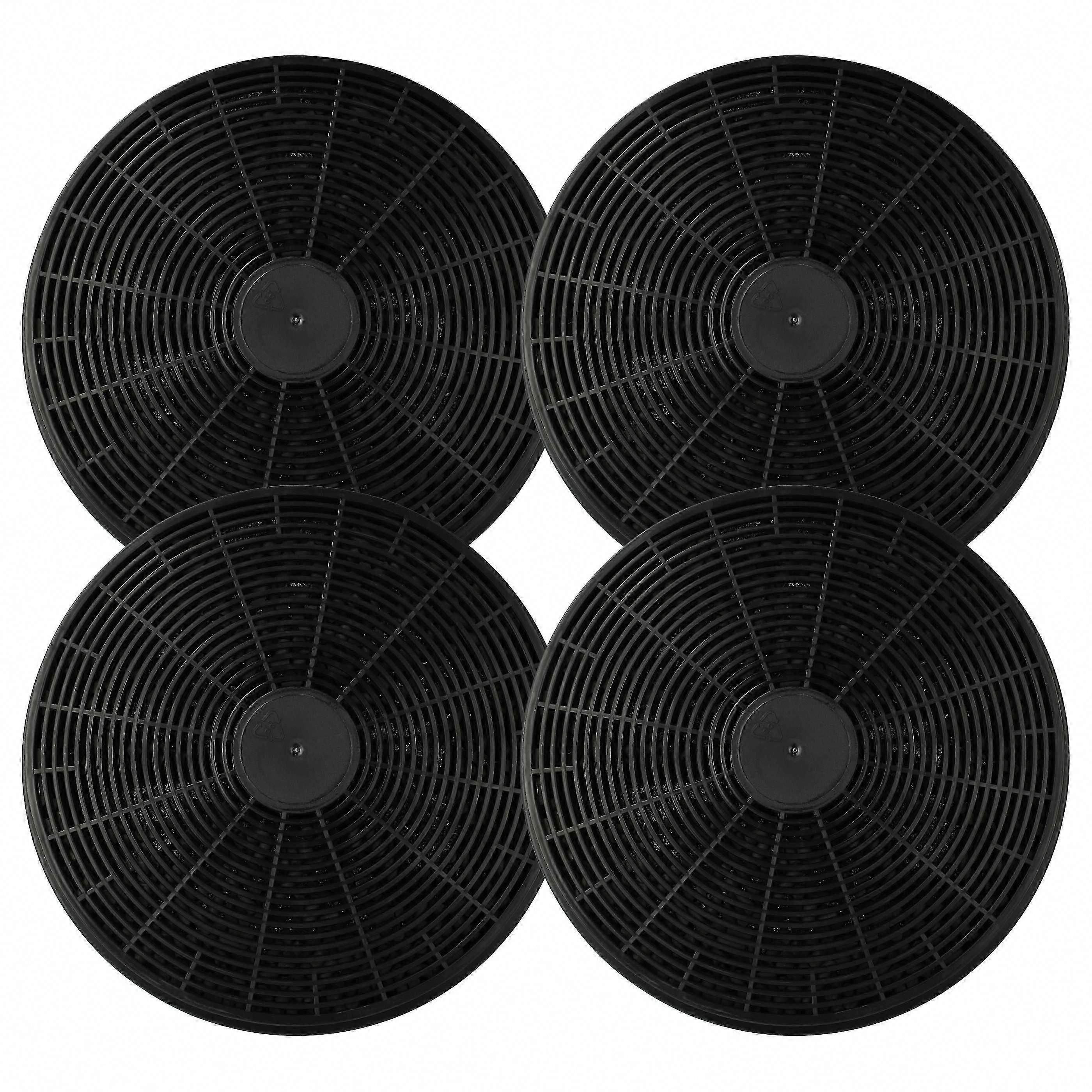 4x Activated Carbon Filter Replacement for Klarstein 10027530, CGCH2, 10030983, K10001 Range Hood - 17.5 cm