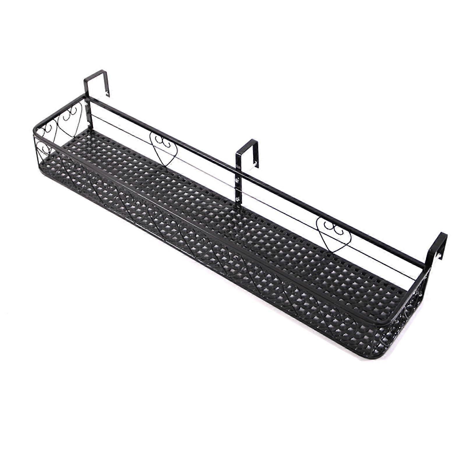 Hanging Flower Planters Metal Balcony Railing Hooks Waterproof And Rustproof  Load Capacity 100cm
