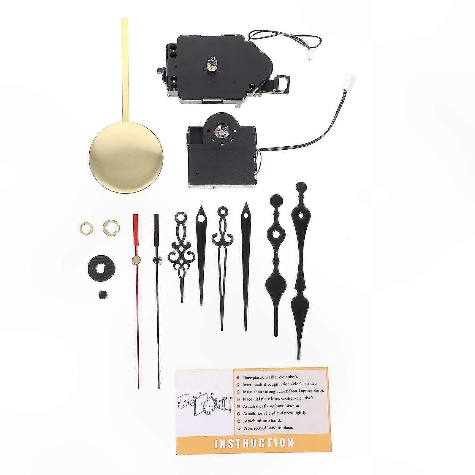 Modern Wall Clock Quartz Movement Replacement Kit for Pendulum Clocks