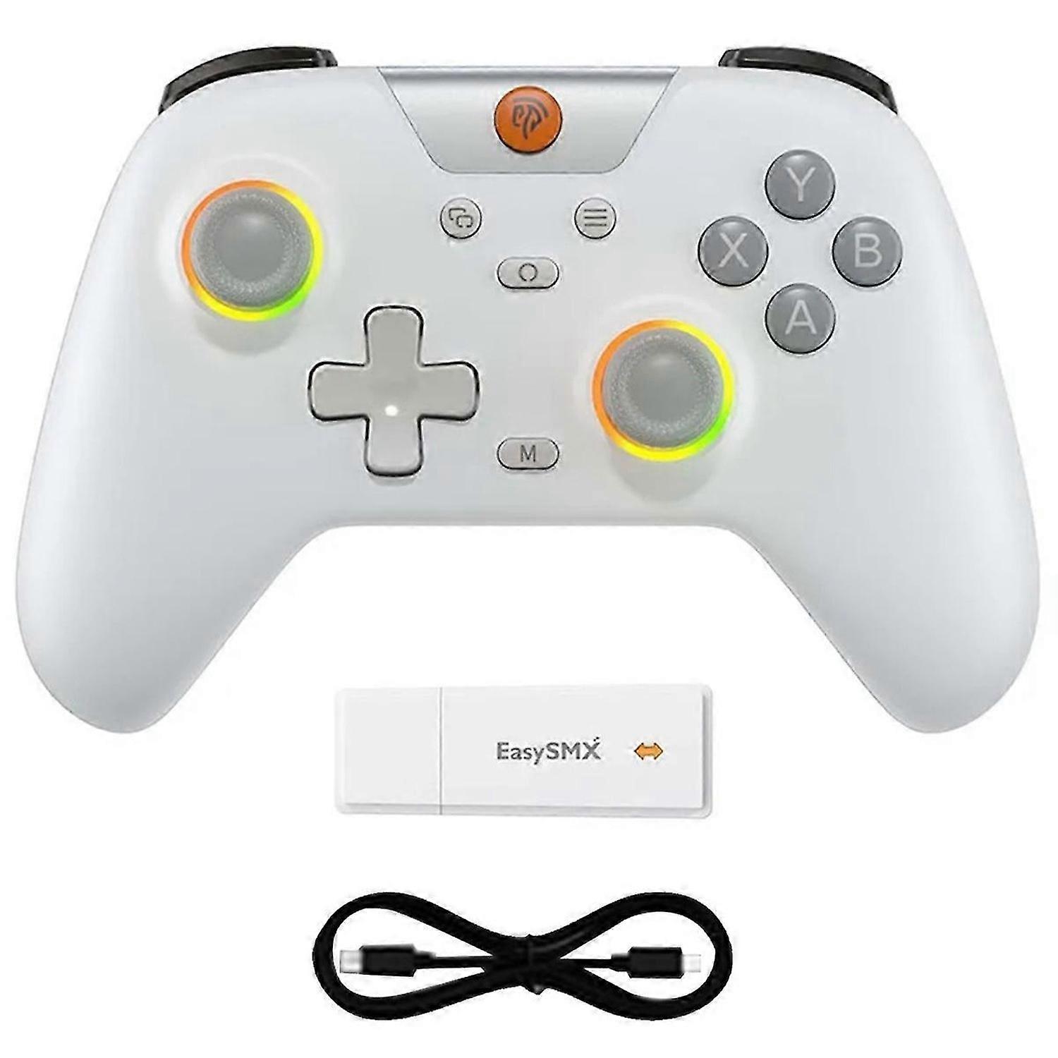 EasySMX X05 Wireless Gamepad Bluetooth Gaming RGB Controller white