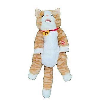 Zaino per animali domestici con simulazione di gatto, borsa in peluche elettrica sensibile al tocco, A