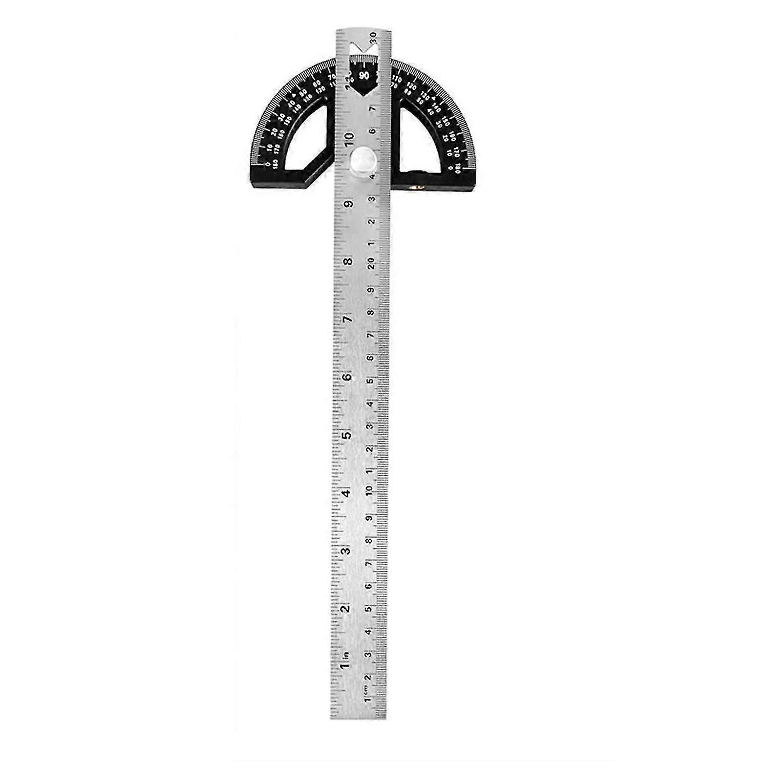 Protractors Angle Ruler Angle Finder Ruler Machinist Protractor Angle Measuring Tool 12-Inch Woodworking Ruler