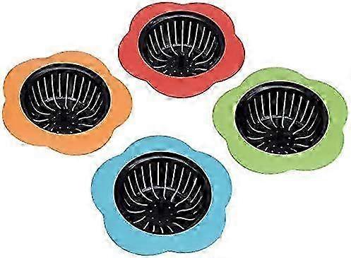 2025 4pcs Silicone kitchen sink filter, dump filter, drain filter large wide side, diameter 11.4 cm