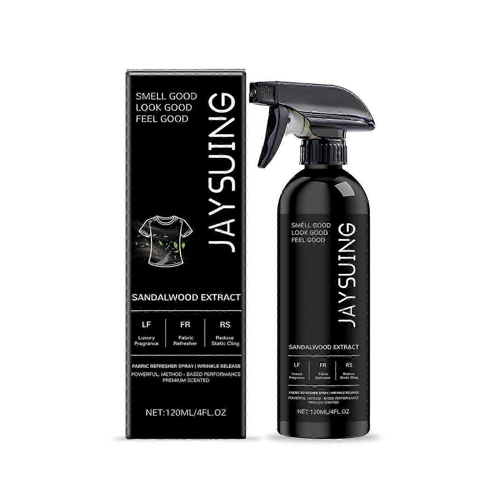 Luxury Clothing Freshening Spray - Odor Eliminator & Static Remover with Sandalwood Extract, 120ml | Gentle, Easy-to-Use Fabric Refreshing & Deodorizi