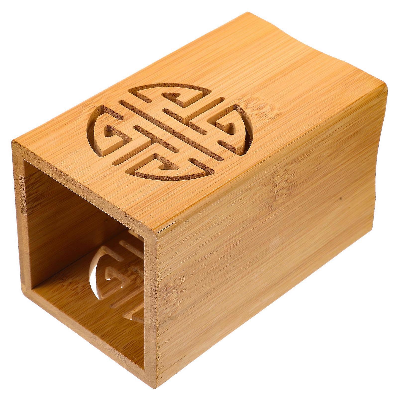 Bamboo Cutlery Holder Utensil Holder for Draining Function 2Pcs