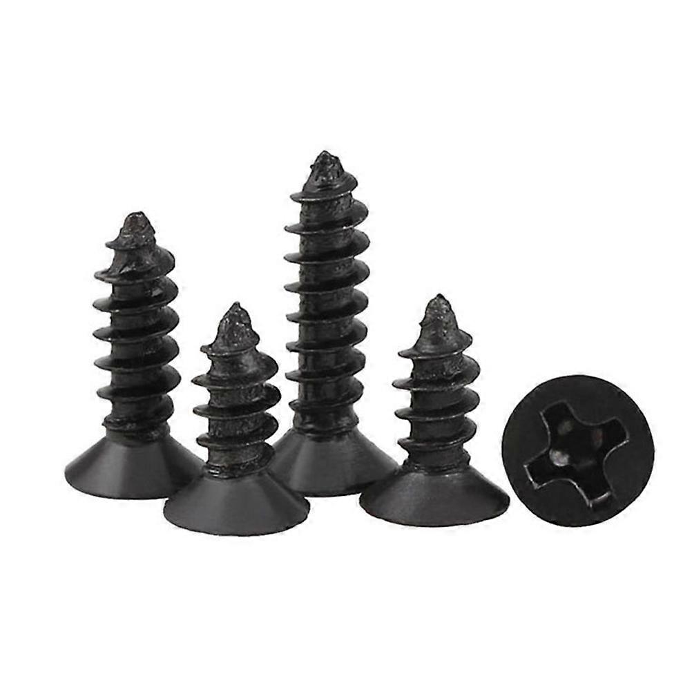 Drywall Nail Self-Tapping Screws for Applications 100Pcs Black