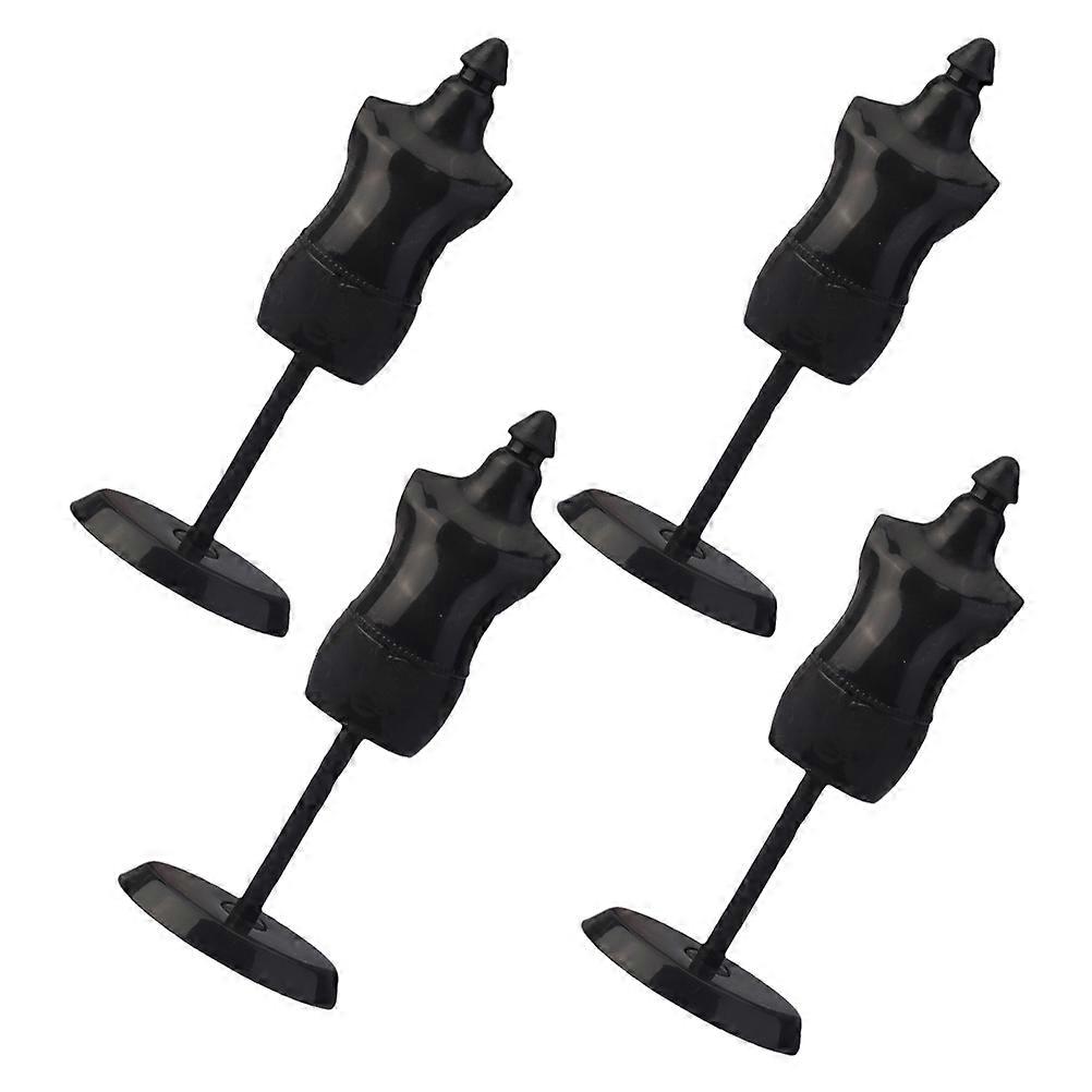 Mini Doll Clothes Display Rack for Decor with 4Pcs