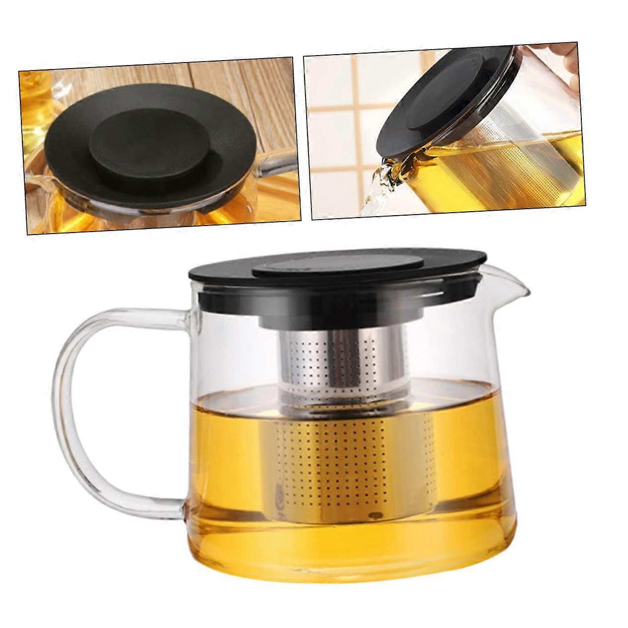 Camping Kettle Heat Resistant Glass Tea Pot Filter For Kungfu Tea Home Use Portable