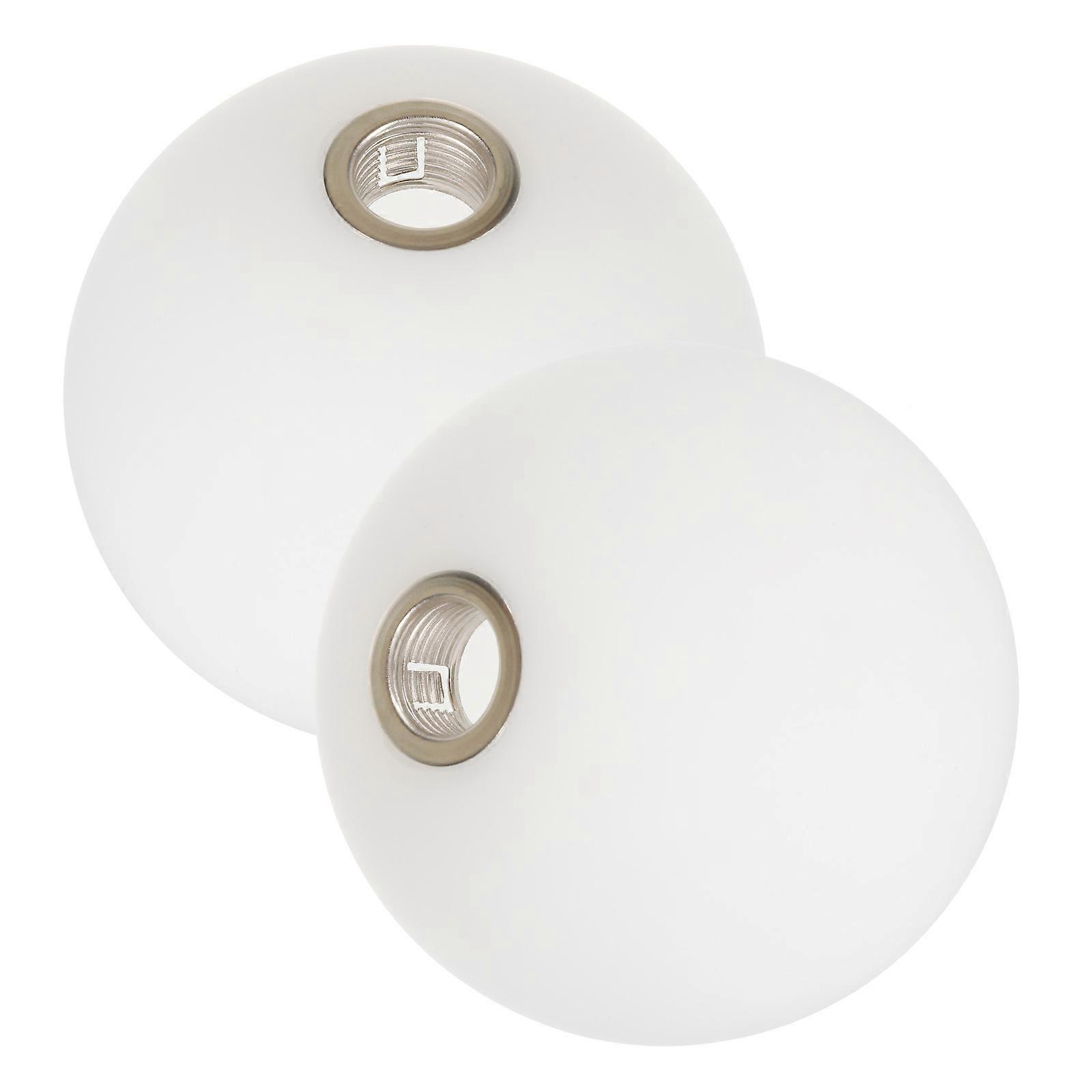 Glass Lamp Shade Replacement for Pendant Lights with 8Pcs Set in White Glass