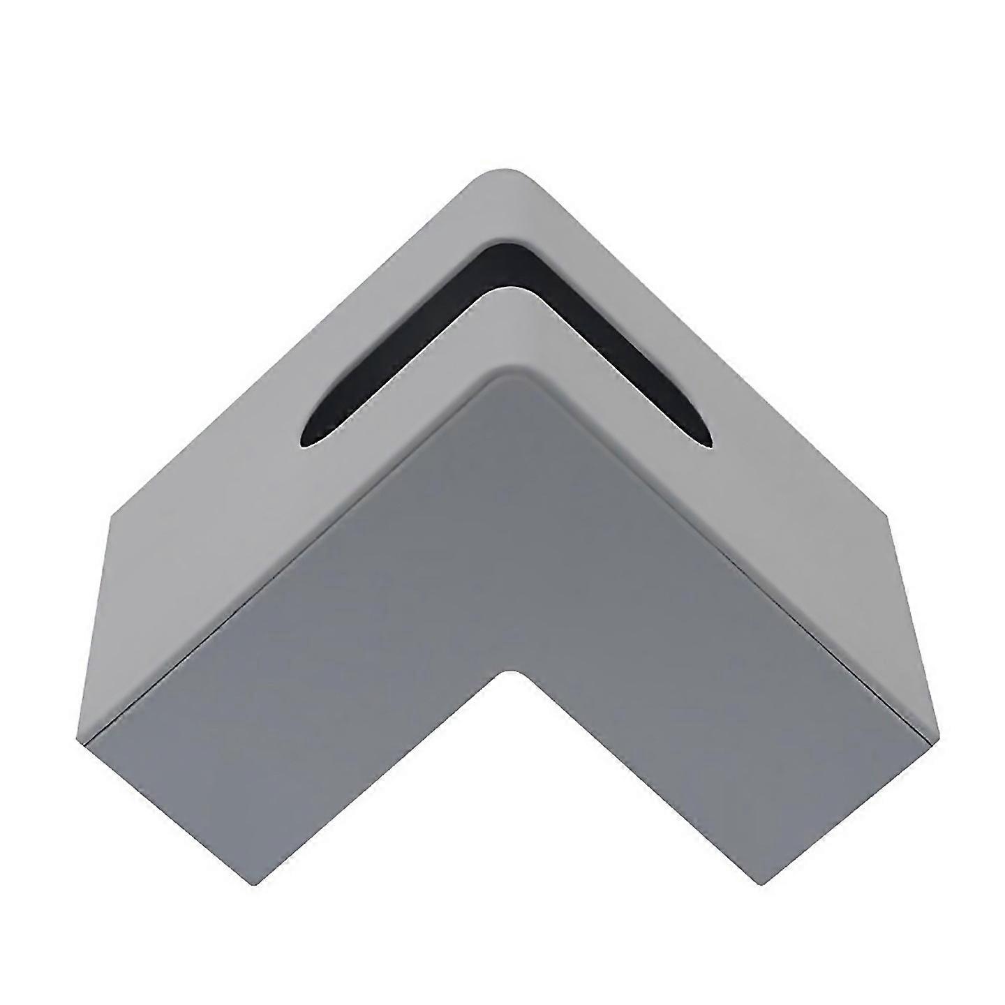 For Double Sided Tissue Box Exquisite Square Tissue Box Holder Gray