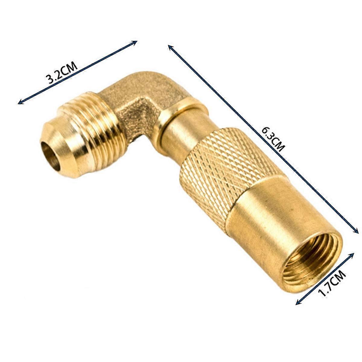 Propane Elbow Adapter for , Brass 5/8inch Conversion Fitting Low Pressure for Tabletop Camping Gridd