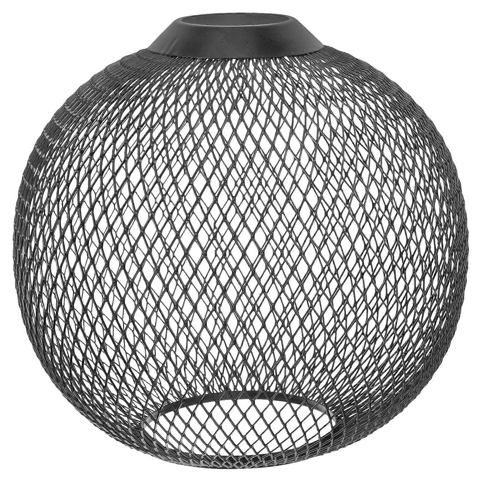 Decorative Iron Wire Lampshade 2Pcs Simple Black Light Diffusion Cover For Various Lamps