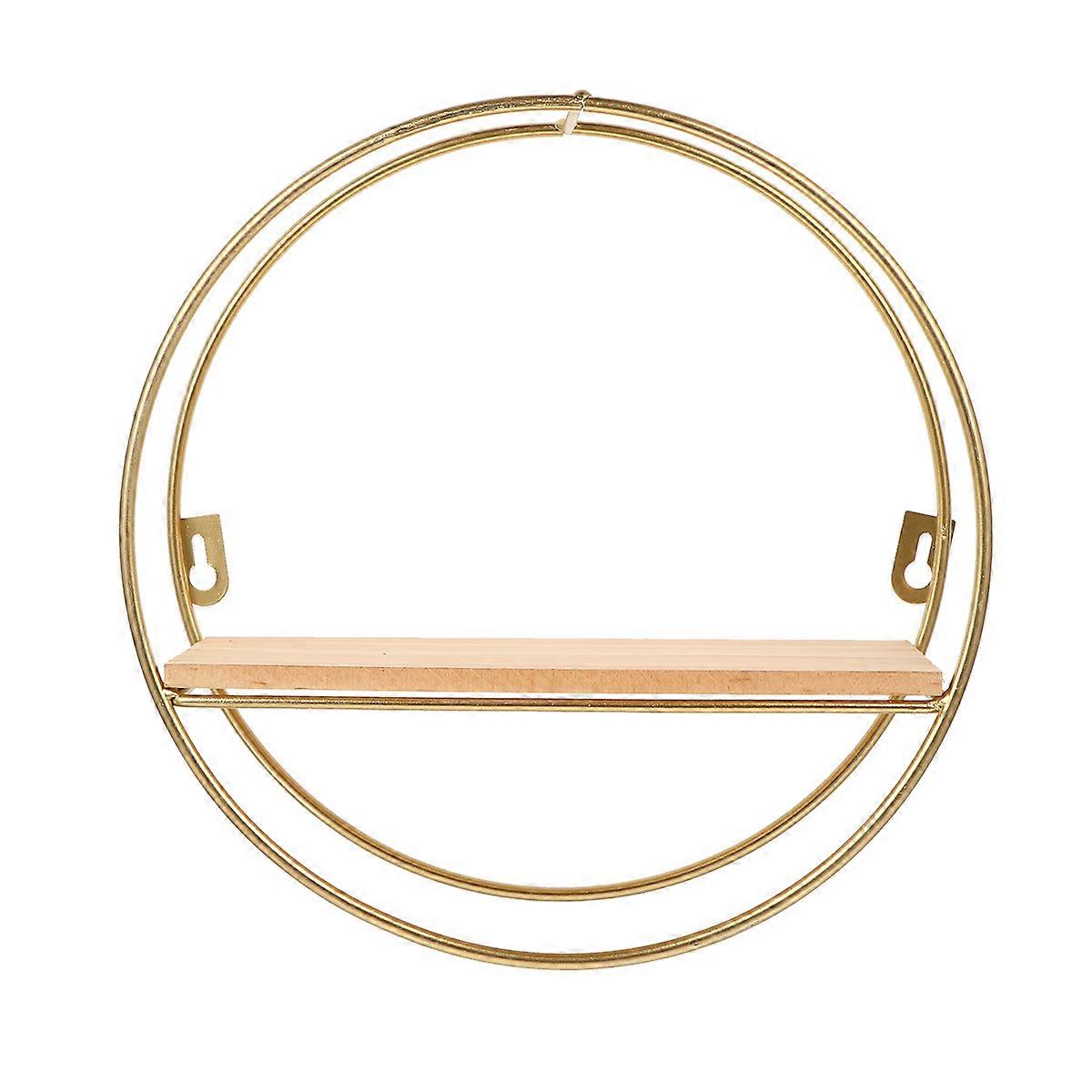 Nordic Style Wall Shelf for Home Use 3Pcs Geometric Floating Shelves Iron Art