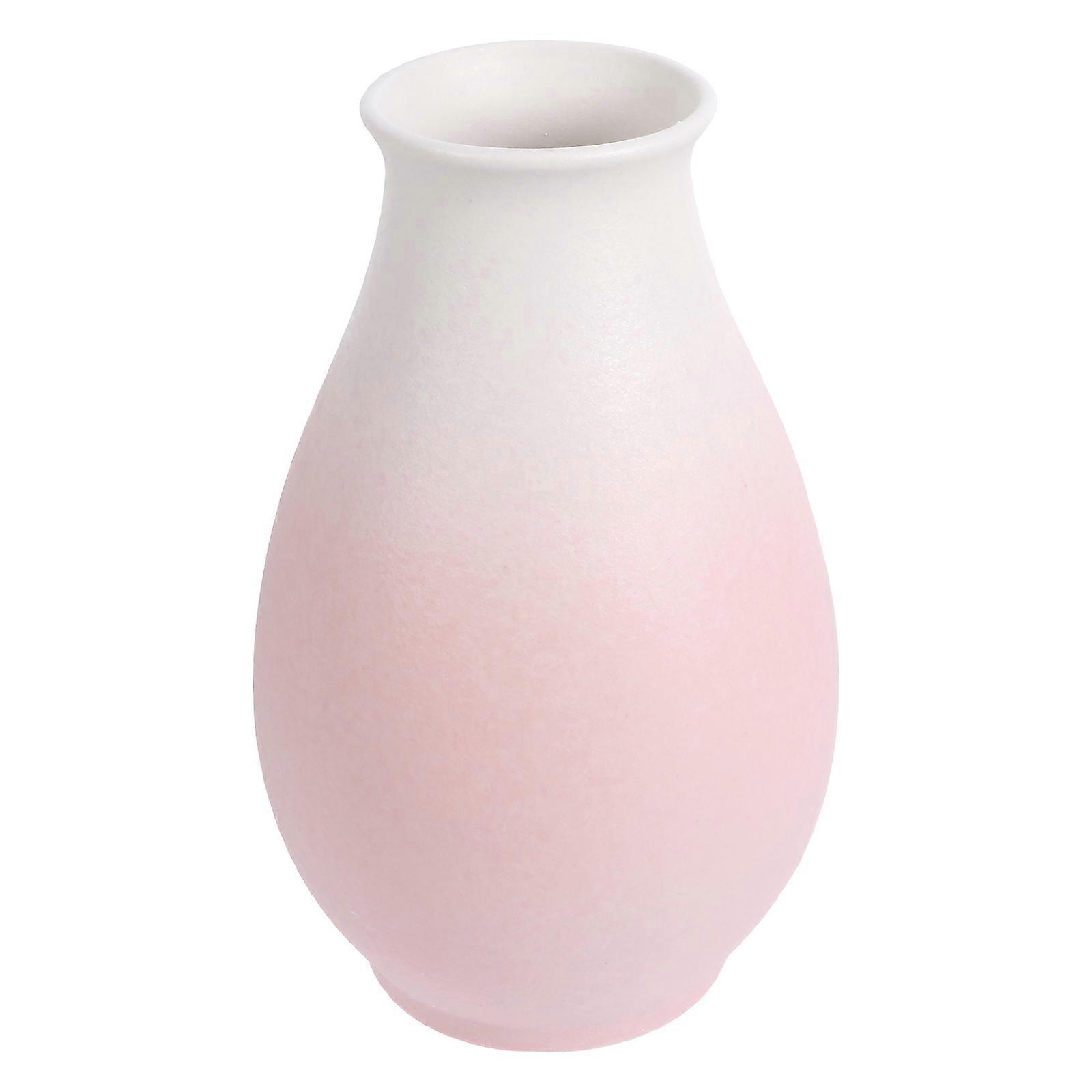 Ceramic Vase Floral Pattern Pot for Decoration 2Pcs
