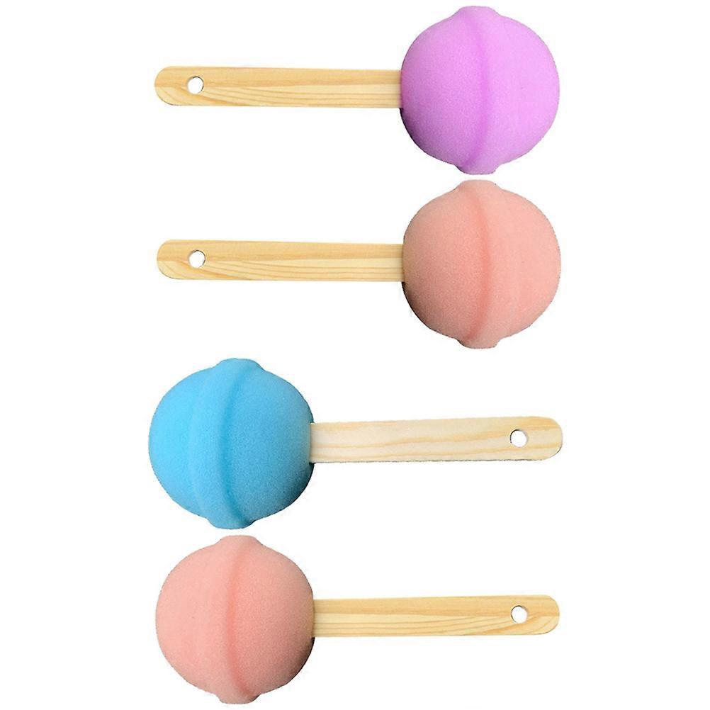 Back Scrubber Bath Sponge Lollipop for Bathing 8Pcs Assorted Color