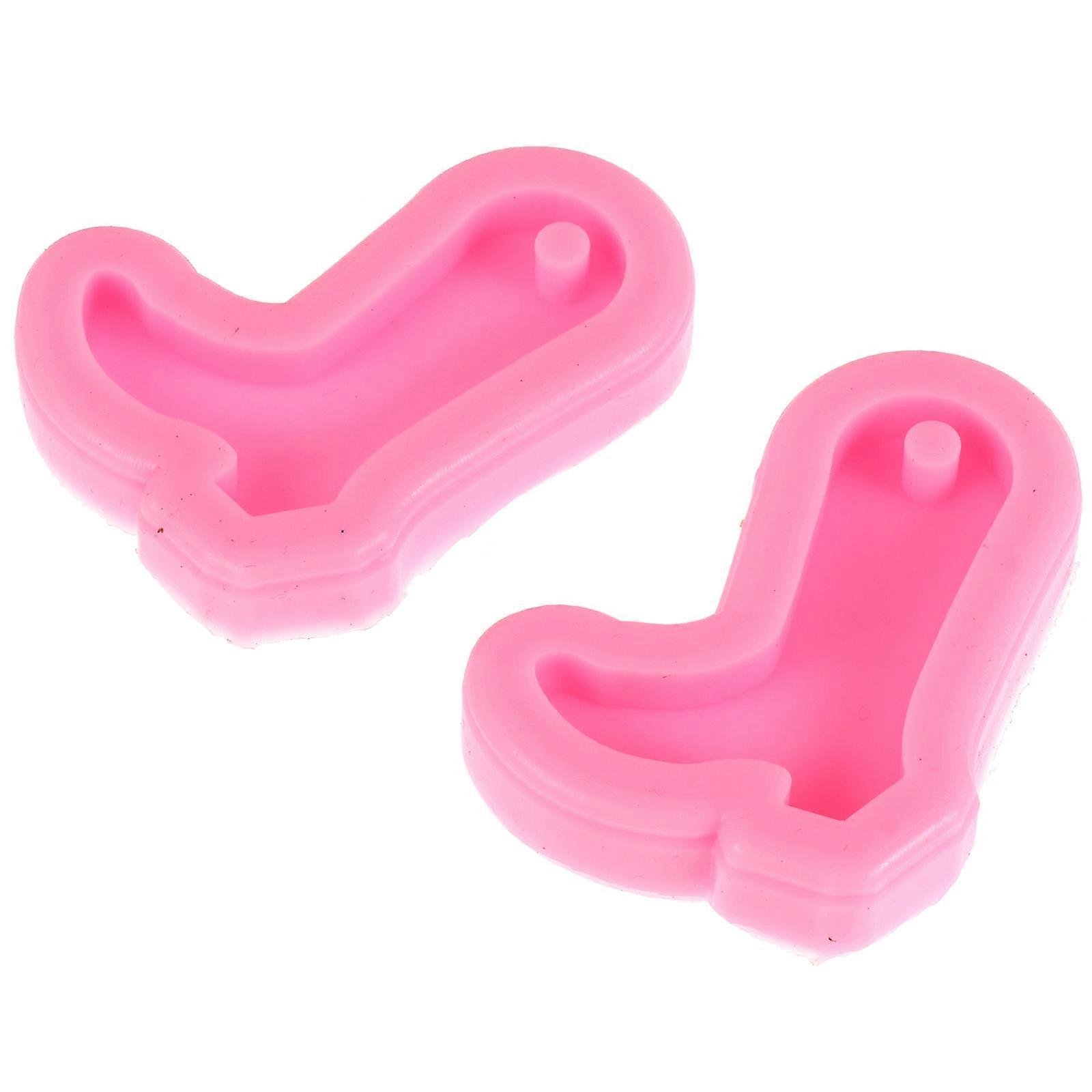 DIY Silicone High Heel Molds 4 Pcs Ideal For Cake Making And Home Decoration With Pink High Heel Design Reusable Easy Demolding