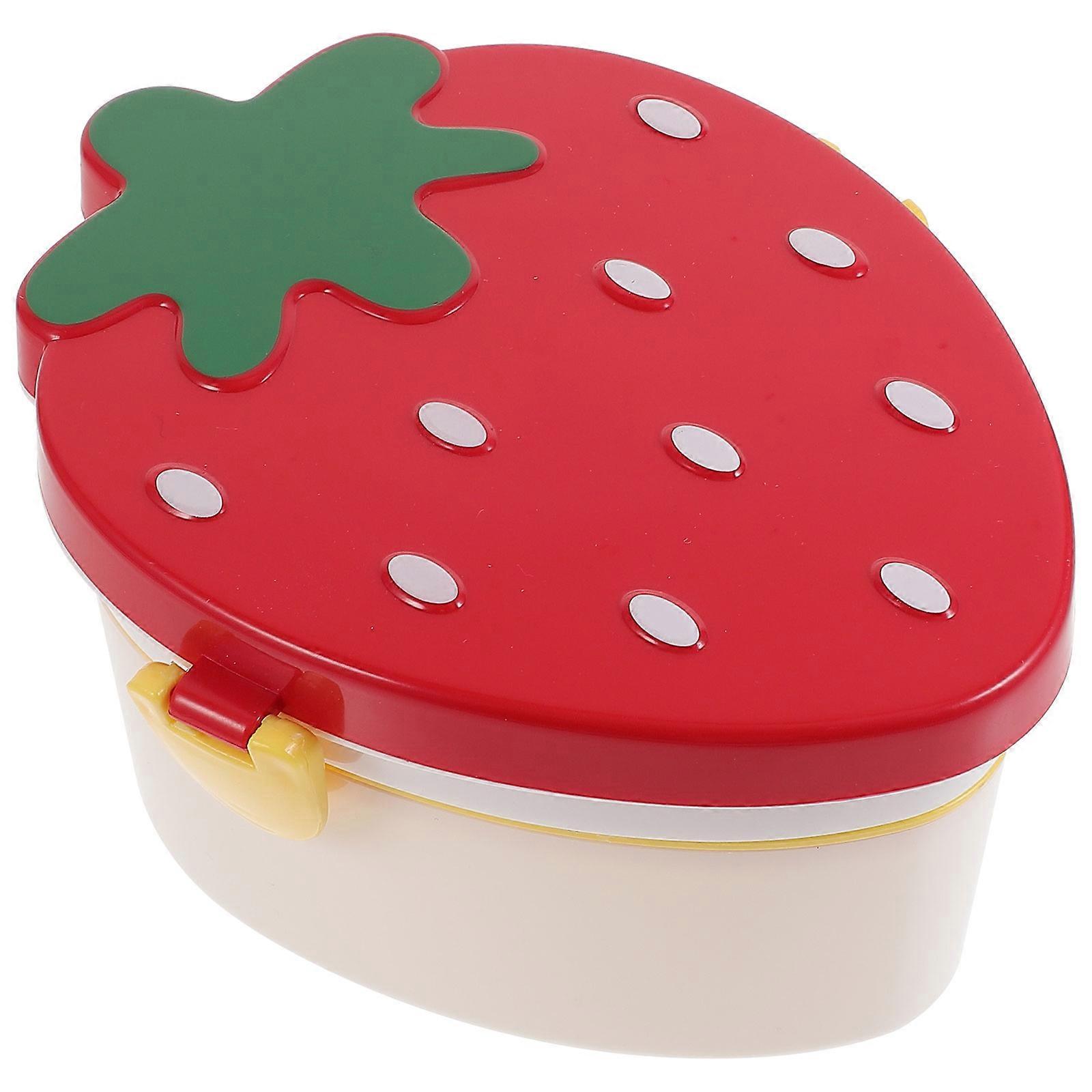 Multi-Functional Snack Box Storage Container Office Lunch Plastic Two-Layer Design 1Pack