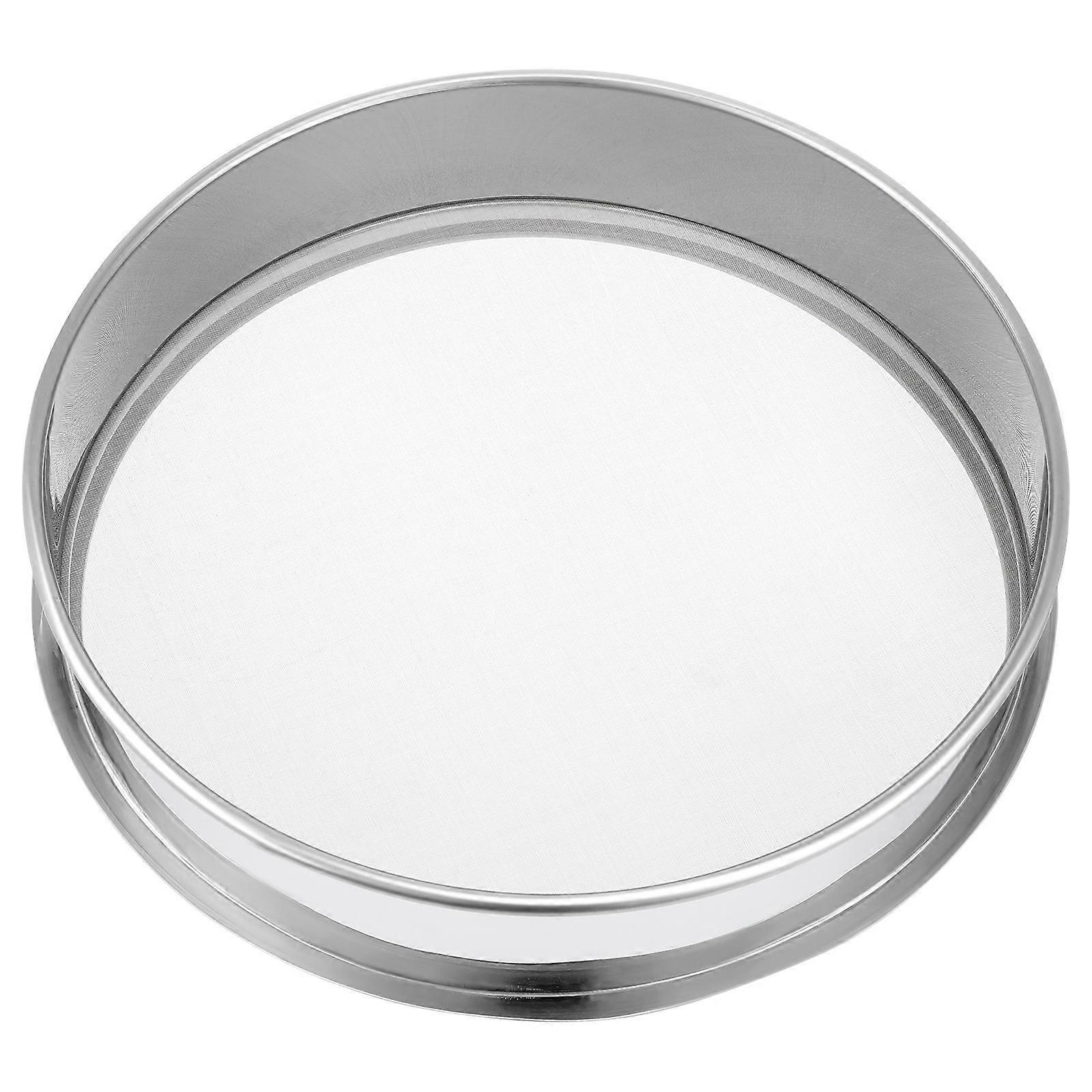 Stainless Steel Sifter Round Shape For Food Preparation 25cm Diameter Sifting 1Set