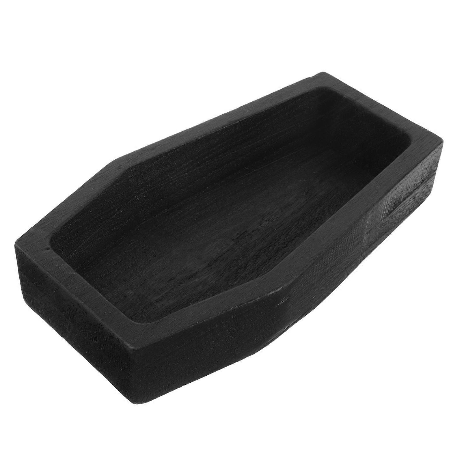 Coffin Shaped Charcuterie Serving Board For Halloween Enthusiasts Dining Table Outdoor Events 24.80X14.00X4.30CM Functional Snack Serving 1Pack