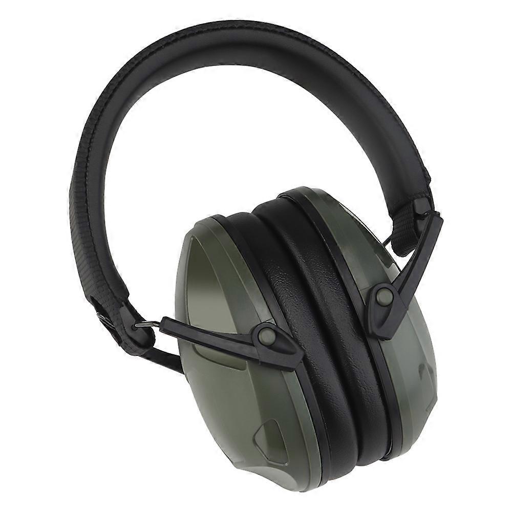 Ear Protection For Firing Range Shooter Headset Green 12X12CM Noise Reduction 1Pack