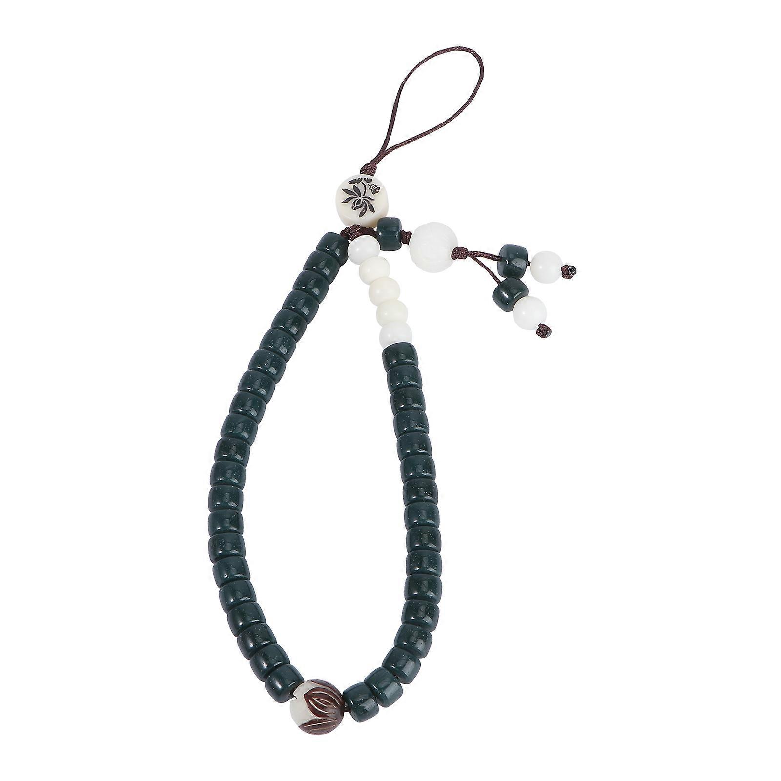 Chinese Style Detachable Phone Lanyard with Lotus Pendant for Mobile Use 2Pcs