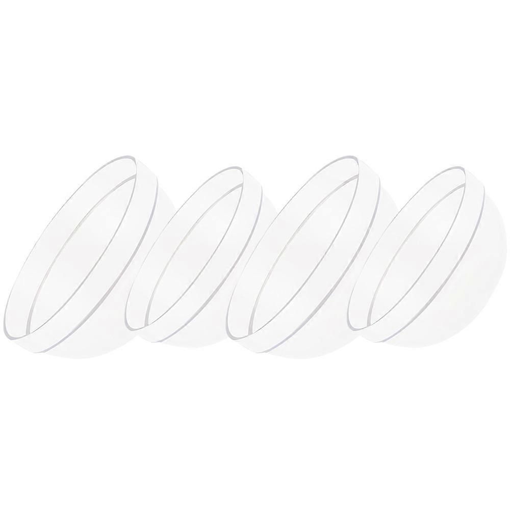 Reusable Food Bowl Multi-Function Salad Bowl for Home Users Transparent Suitable for Tea Water Basin 4Pcs
